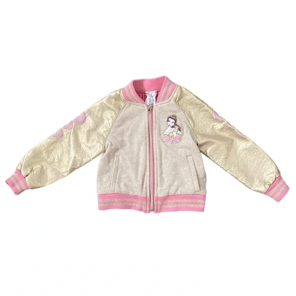 Pink Disney Princess Quilted Varsity Jacket Disney Princess Beauty